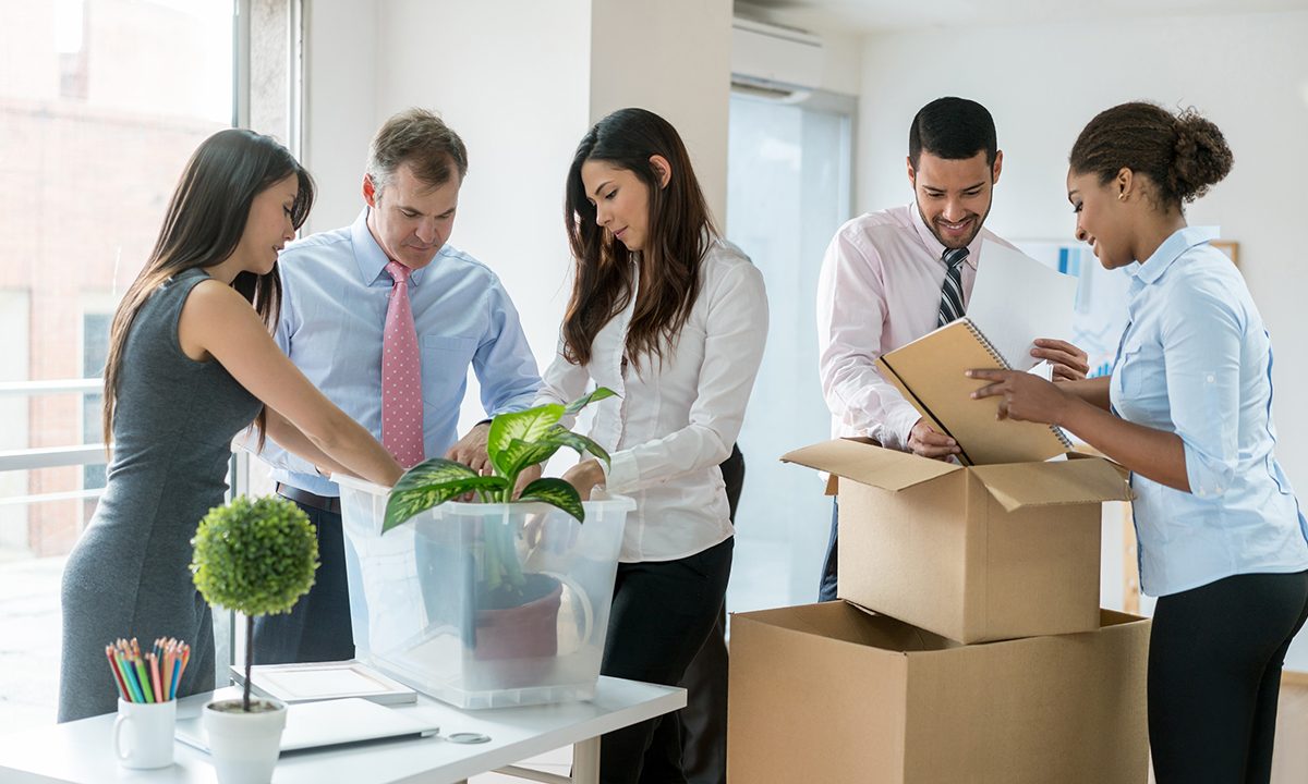 Proficient local moving team efficiently handling an office relocation in Daytona Beach